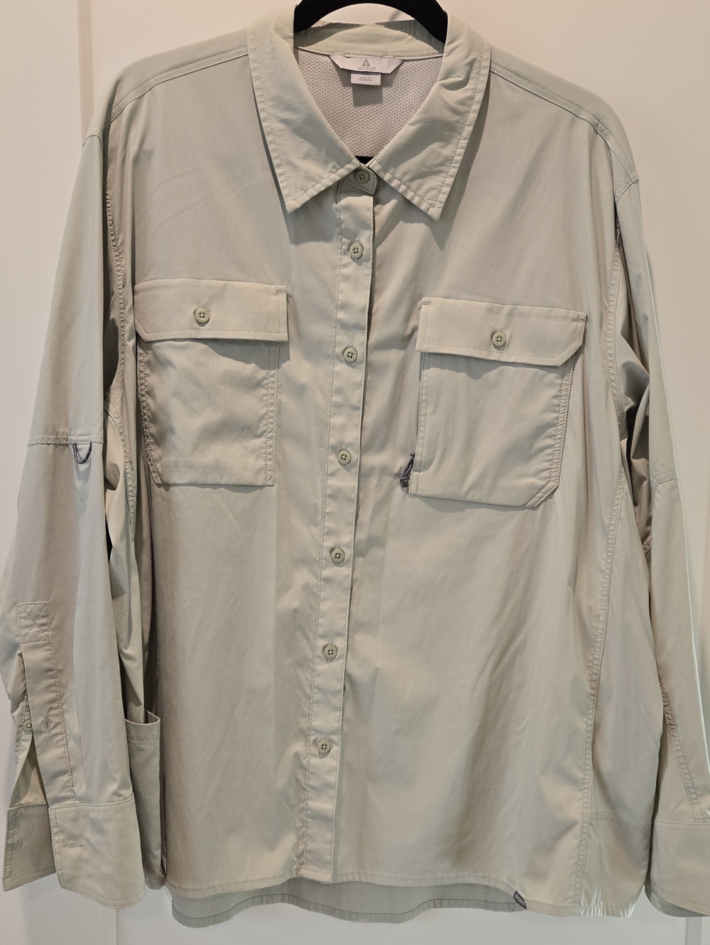 Ascend Light Olive Green Button-Down Shirt